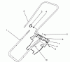 Toro 38170 - CCR Powerlite Snowthrower, 1994 (4900001-4999999) Listas de piezas de repuesto y dibujos HANDLE ASSEMBLY