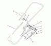 Toro 38171 - CCR Powerlite Snowthrower, 1992 (2000001-2999999) Ersatzteile HANDLE ASSEMBLY