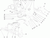 Toro 38172 - Powerlite Snowthrower, 2006 (260000001-260999999) Ersatzteile HOUSING, UPPER SHROUD, AND CHUTE ASSEMBLY
