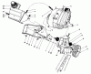 Toro 38180C - CCR 2000 Snowthrower, 1988 (8000001-8999999) Ersatzteile ENGINE & MAIN FRAME ASSEMBLY