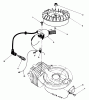 Toro 38180C - CCR 2000 Snowthrower, 1988 (8000001-8999999) Ersatzteile FLYWHEEL & MAGNETO ASSEMBLY