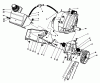 Toro 38180 - CCR 2000 Snowthrower, 1990 (0007974-0008194) Ersatzteile ENGINE & MAIN FRAME ASSEMBLY