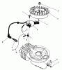 Toro 38180 - CCR 2000 Snowthrower, 1990 (0007974-0008194) Ersatzteile FLYWHEEL & MAGNETO ASSEMBLY (ENGINE MODEL NO. 47PG6)