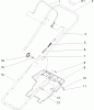 Toro 38183 - Powerlite Snowthrower, 2005 (250000001-250999999) Listas de piezas de repuesto y dibujos HANDLE AND LOWER SHROUD ASSEMBLY