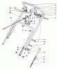 Toro 38185 - CCR 2000 Snowthrower, 1987 (7000001-7999999) Listas de piezas de repuesto y dibujos HANDLE ASSEMBLY