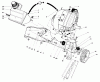 Toro 38185 - CCR 2000 Snowthrower, 1989 (9000001-9999999) Listas de piezas de repuesto y dibujos ENGINE & MAIN FRAME ASSEMBLY