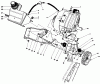 Toro 38186 - CCR 2000 Snowthrower, 1990 (0000001-0999999) Listas de piezas de repuesto y dibujos ENGINE & MAIN FRAME ASSEMBLY