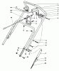 Toro 38186 - CCR 2000 Snowthrower, 1990 (0000001-0999999) Listas de piezas de repuesto y dibujos HANDLE ASSEMBLY