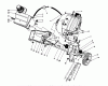 Toro 38186 - CCR 2000 Snowthrower, 1994 (4900001-4999999) Listas de piezas de repuesto y dibujos ENGINE & MAIN FRAME ASSEMBLY