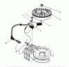 Toro 38186 - CCR 2000 Snowthrower, 1994 (4900001-4999999) Listas de piezas de repuesto y dibujos FLYWHEEL & MAGNETO ASSEMBLY (ENGINE MODEL 47PP3-5)