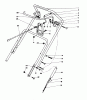 Toro 38186 - CCR 2000 Snowthrower, 1994 (4900001-4999999) Listas de piezas de repuesto y dibujos HANDLE ASSEMBLY