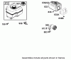Toro 62925 - 5.5 hp Lawn Vacuum, 2002 (220000001-220999999) Ersatzteile MUFFLER AND FUEL TANK ASSEMBLY ENGINE BRIGGS AND STRATTON MODEL 126402-0245-E1