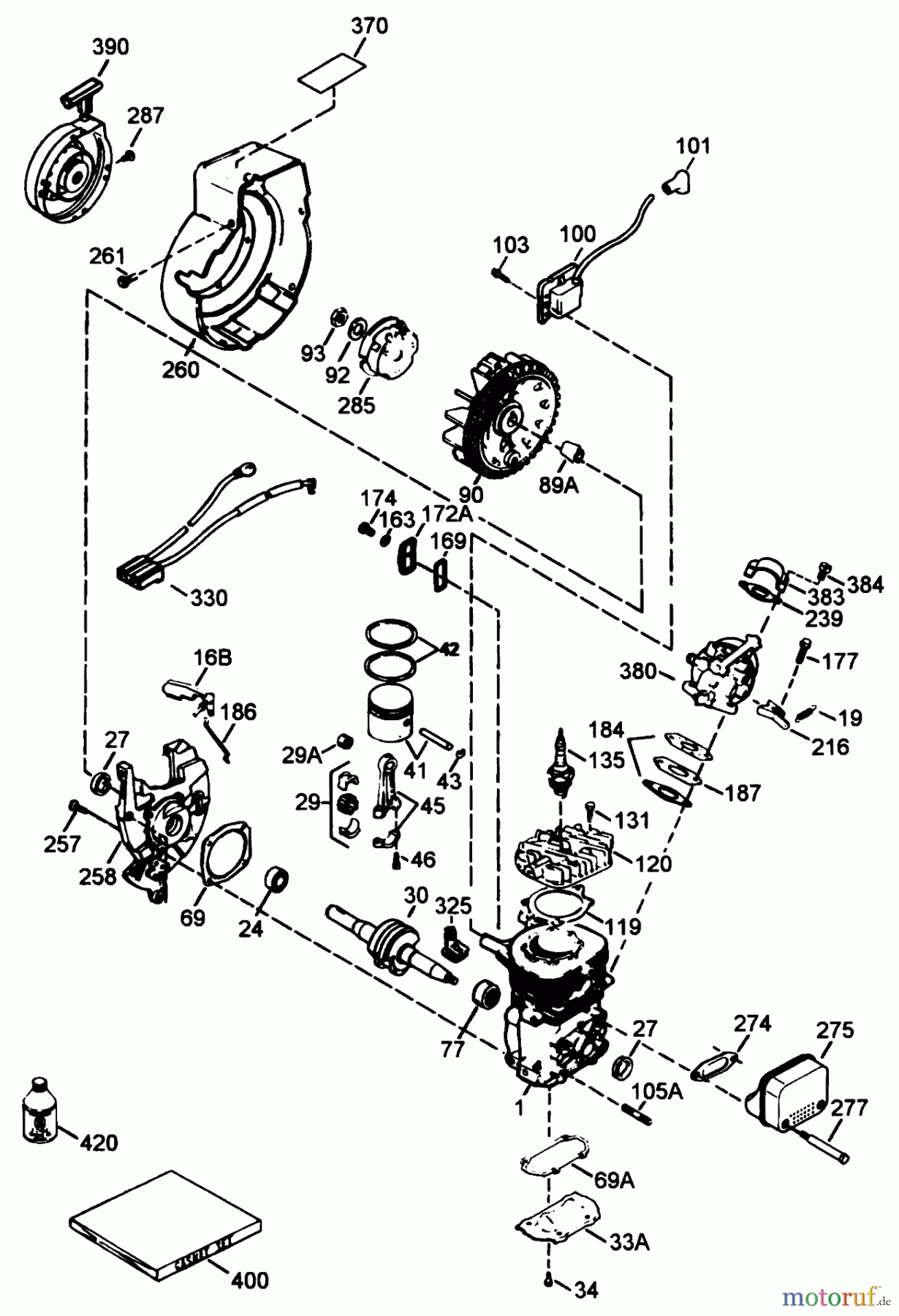  Toro Neu Snow Blowers/Snow Throwers Seite 1 38195 - Toro CCR 1000 Snowthrower, 1994 (49000001-49999999) ENGINE TECUMSEH MODEL NO. HSK600-1681S (MODEL NO. 38196)