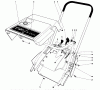 Toro 38235 (S-200) - S-200 Snowthrower, 1980 (0000001-0999999) Ersatzteile SHROUD & HANDLE ASSEMBLY (MODEL 38225)