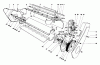 Toro 38242 (S-200) - S-200 Snowthrower, 1983 (3000001-3999999) Ersatzteile LOWER MAIN FRAME ASSEMBLY