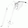 Toro 38305C - Power Shovel Snowthrower, 1988 (8000001-8999999) Listas de piezas de repuesto y dibujos HANDLE ASSEMBLY