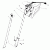 Toro 38310 - Power Shovel Snowthrower, 1980 (0000001-0999999) Listas de piezas de repuesto y dibujos HANDLE ASSEMBLY