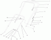 Toro 38413 (2450) - CCR 2450 Snowthrower, 2000 (200012345-200999999) Listas de piezas de repuesto y dibujos HANDLE ASSEMBLY