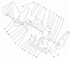 Toro 38413 (2450) - CCR 2450 Snowthrower, 2000 (200012345-200999999) Listas de piezas de repuesto y dibujos HOUSING AND SIDE PLATE ASSEMBLY