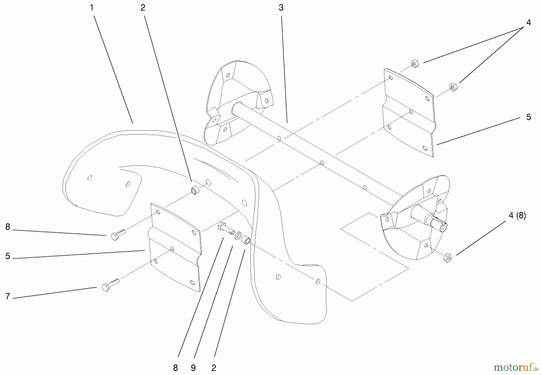  Toro Neu Snow Blowers/Snow Throwers Seite 1 38419 (2450) - Toro CCR 2450 Snowthrower, 2000 (200012437-200999999) IMPELLER ASSEMBLY