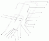 Toro 38416 (2400) - CCR 2400 Snowthrower, 1997 (7900001-7999999) Listas de piezas de repuesto y dibujos HANDLE ASSEMBLY