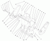 Toro 38416 (2400) - CCR 2400 Snowthrower, 1997 (7900001-7999999) Listas de piezas de repuesto y dibujos SIDE PLATE & SCRAPER ASSEMBLY