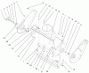 Toro 38418 (2400) - CCR 2400 Snowthrower, 1999 (9900001-9999999) Listas de piezas de repuesto y dibujos AUGER HOUSING ASSEMBLY
