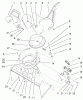 Toro 38418 (2400) - CCR 2400 Snowthrower, 1999 (9900001-9999999) Listas de piezas de repuesto y dibujos DEFLECTOR AND DISCHARGE ASSEMBLY