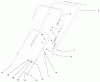 Toro 38418 (2400) - CCR 2400 Snowthrower, 1999 (9900001-9999999) Listas de piezas de repuesto y dibujos HANDLE ASSEMBLY