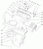 Toro 38418 (2400) - CCR 2400 Snowthrower, 1999 (9900001-9999999) Listas de piezas de repuesto y dibujos SHROUD ASSEMBLY