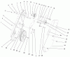 Toro 38418 (2400) - CCR 2400 Snowthrower, 1999 (9900001-9999999) Listas de piezas de repuesto y dibujos SIDE PLATE AND IDLER ASSEMBLY