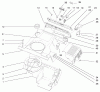 Toro 38424 (2500) - CCR 2500 Snowthrower, 1998 (8900001-8999999) Ersatzteile SHROUD ASSEMBLY
