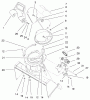 Toro 38430 (3000) - CCR 3000 Snowthrower, 1998 (8900001-8999999) Listas de piezas de repuesto y dibujos DISCHARGE CHUTE & DEFLECTOR ASSEMBLY