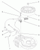 Toro 38430 (3000) - CCR 3000 Snowthrower, 1998 (8900001-8999999) Listas de piezas de repuesto y dibujos ENGINE ASSEMBLY (MODEL NO. 38435 & 38436) #2
