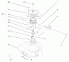 Toro 38430 (3000) - CCR 3000 Snowthrower, 1998 (8900001-8999999) Listas de piezas de repuesto y dibujos ENGINE ASSEMBLY (MODEL NO. 38435 & 38436) #3