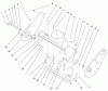 Toro 38430 (3000) - CCR 3000 Snowthrower, 1998 (8900001-8999999) Listas de piezas de repuesto y dibujos HOUSING ASSEMBLY