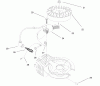 Toro 38435 (3000) - CCR 3000 Snowthrower, 1997 (7900001-7999999) Listas de piezas de repuesto y dibujos ENGINE ASSEMBLY MODEL NO. 47PT6-5 #2