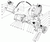 Toro 38435 (3000) - CCR 3000 Snowthrower, 1997 (7900001-7999999) Listas de piezas de repuesto y dibujos ENGINE & MAIN FRAME ASSEMBLY