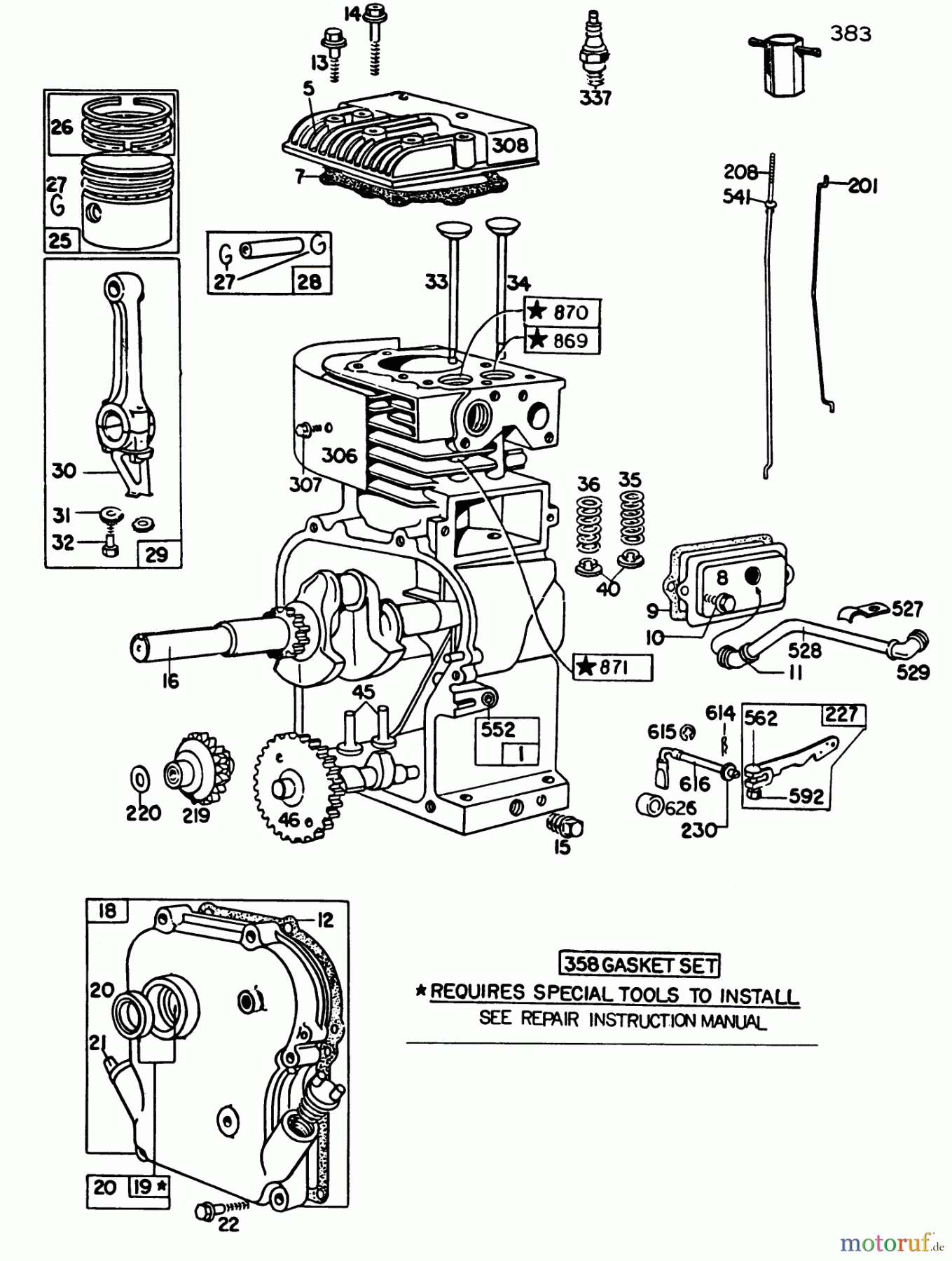  Toro Neu Blowers/Vacuums/Chippers/Shredders 62933 - Toro 5 hp Lawn Blower, 1984 (4000001-4999999) ENGINE BRIGGS & STRATTON MODEL NO. 130202-1640-01 #1