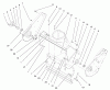 Toro 38445 (3650) - CCR 3650 Snowthrower, 2001 (210000001-210999999) Listas de piezas de repuesto y dibujos HOUSING AND SIDE PLATE ASSEMBLY