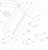 Toro 38459 (621 QZE) - Power Clear 621 QZE Snowthrower, 2012 (312000001-312999999) Listas de piezas de repuesto y dibujos HANDLE CHUTE CONTROL ASSEMBLY