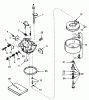 Toro 38510 (624) - 624 Power Shift Snowthrower, 1992 (2000001-2999999) Listas de piezas de repuesto y dibujos CARBURETOR TECUMSEH NO. 632379A