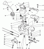 Toro 38513 (624) - 624 Power Shift Snowthrower, 1990 (0000001-0999999) Ersatzteile TRACTION LINKAGE ASSEMBLY