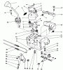 Toro 38510 (624) - 624 Power Shift Snowthrower, 1992 (2000001-2999999) Listas de piezas de repuesto y dibujos TRACTION LINKAGE ASSEMBLY