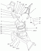 Toro 38516 (2450) - CCR 2450 GTS Snowthrower, 2003 (230000001-230999999) Listas de piezas de repuesto y dibujos CHUTE ASSEMBLY