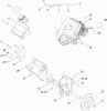 Toro 38515 (2450) - CCR 2450 GTS Snowthrower, 2011 (311000001-311999999) Listas de piezas de repuesto y dibujos ENGINE, FUEL TANK AND FRAME ASSEMBLY