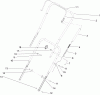Toro 38516 (2450) - CCR 2450 GTS Snowthrower, 2006 (260000001-260010000) Listas de piezas de repuesto y dibujos HANDLE ASSEMBLY