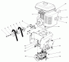 Toro 38520 (724) - 724 Power Shift Snowthrower, 1989 (9000001-9999999) Listas de piezas de repuesto y dibujos ENGINE ASSEMBLY