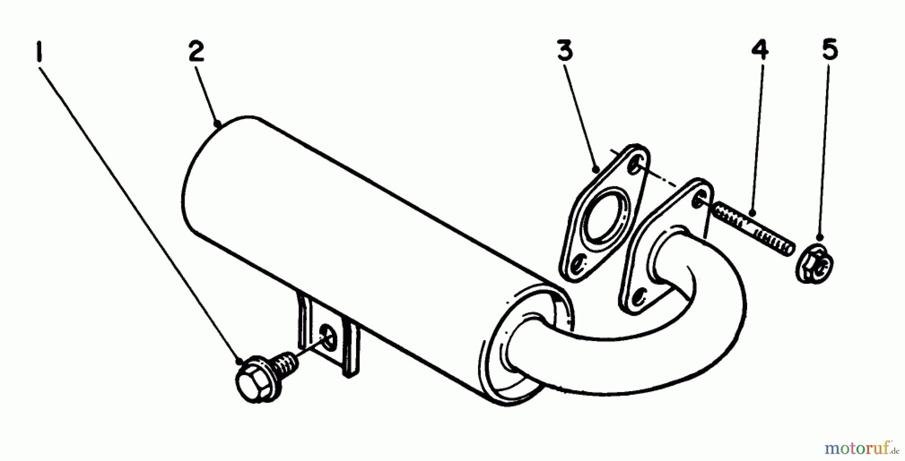  Toro Neu Edgers 58410 - Toro 2 hp Edger, 1987 (7000001-7999999) MUFFLER ASSEMBLY