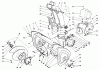 Toro 38540 (824) - 824 Power Shift Snowthrower, 1989 (9000001-9999999) Ersatzteile HOUSING & CHUTE ASSEMBLY